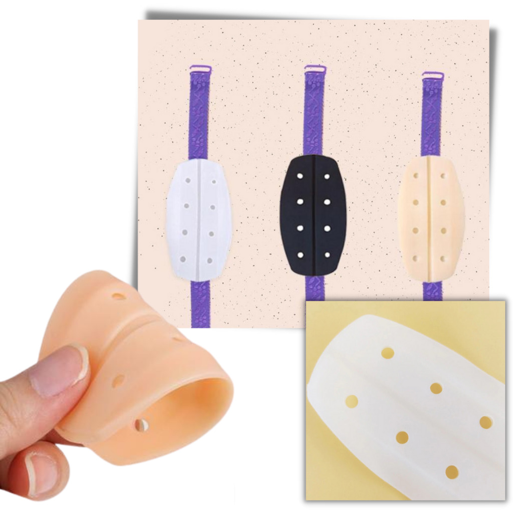 1 paire de protège-bretelles en silicone antidérapant pour soutien-gorge