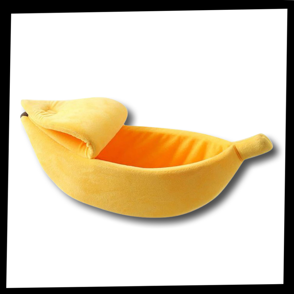 Lit pour animaux de compagnie en forme de banane