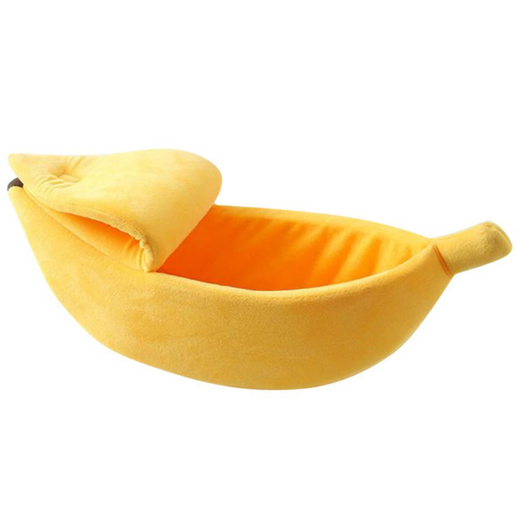 Lit pour animaux de compagnie en forme de banane