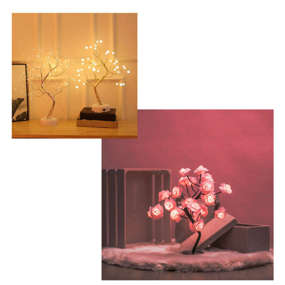Lampe ravissante en forme de rosier