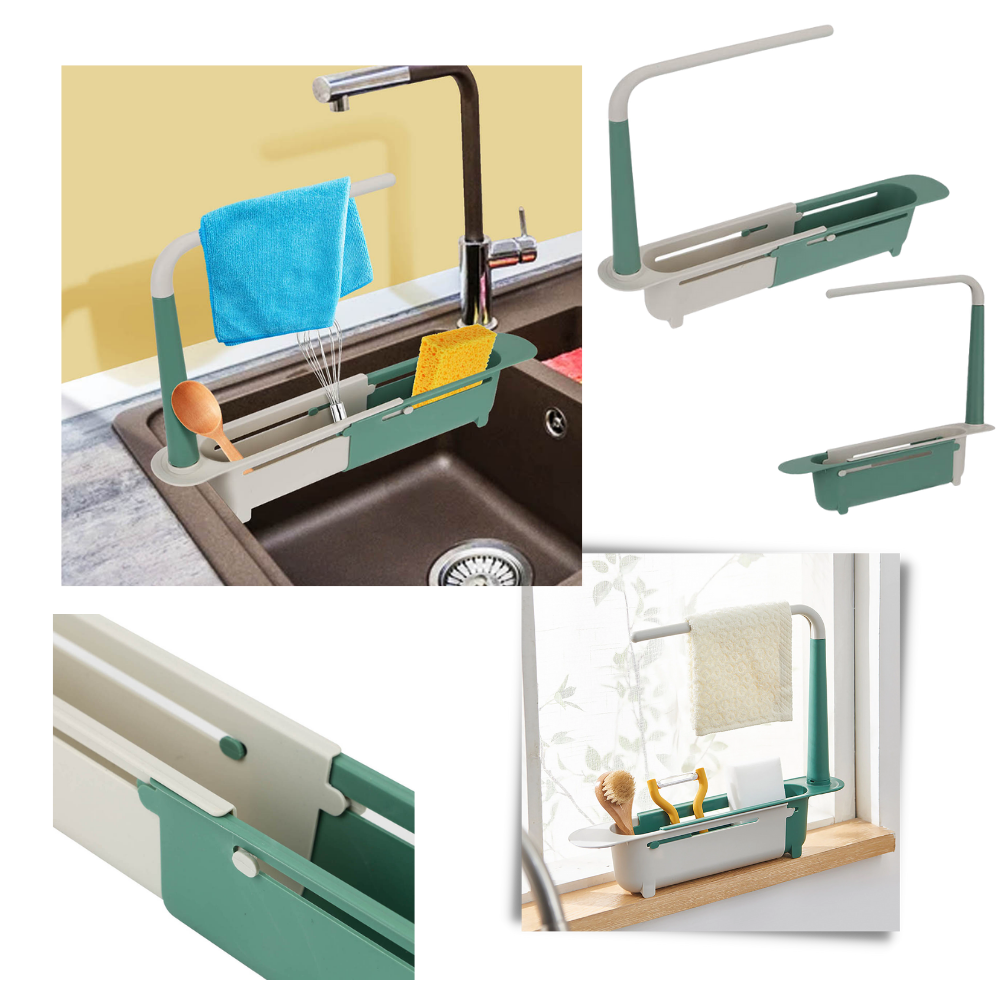 Support de rangement extensible pour évier