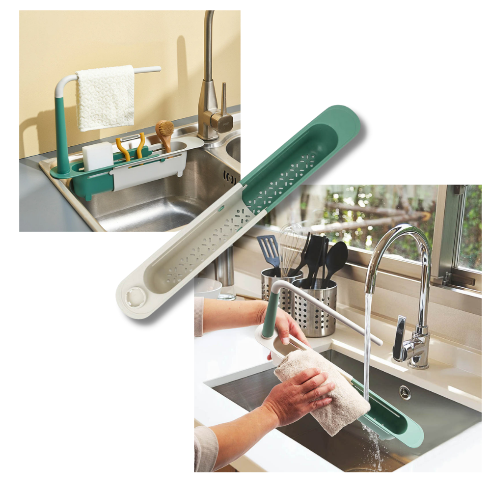 Support de rangement extensible pour évier