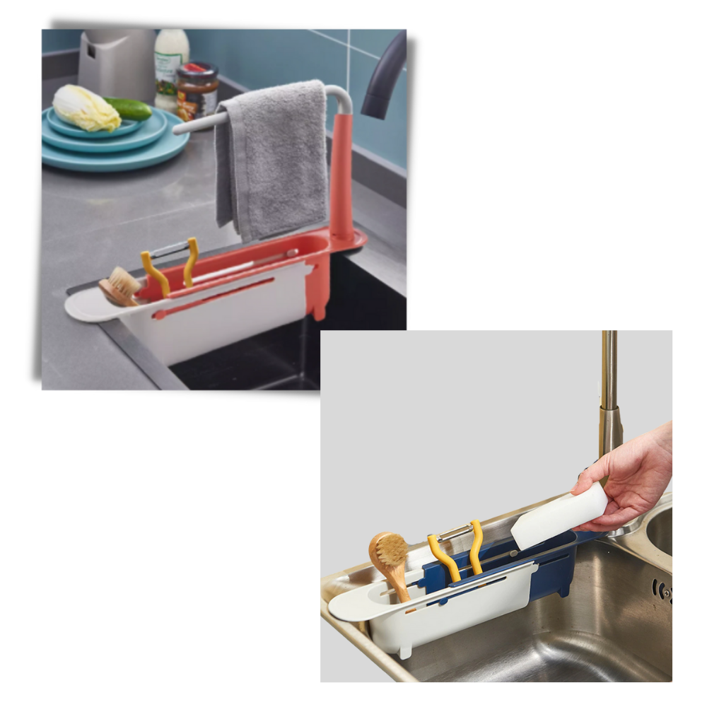 Support de rangement extensible pour évier