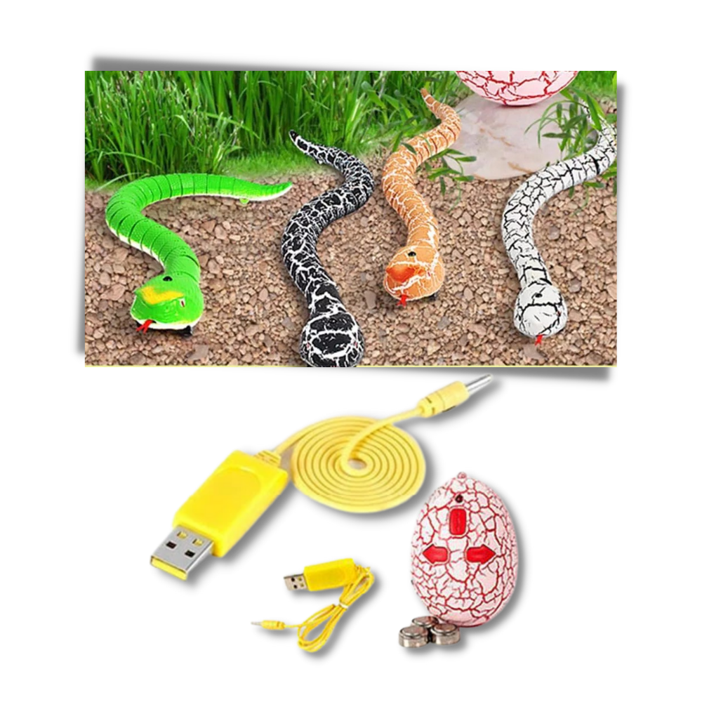 Jouet serpent interactif télécommandé pour chat
