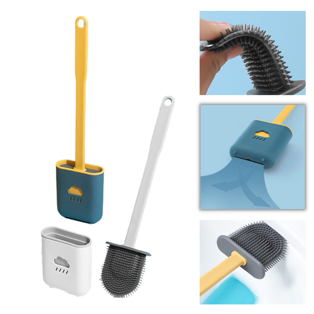 Brosse de toilette en silicone