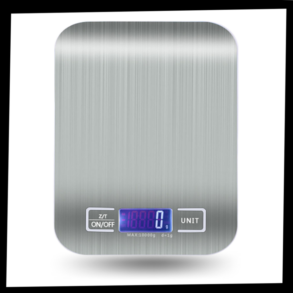 Balance de cuisine numérique LCD en acier inoxydable