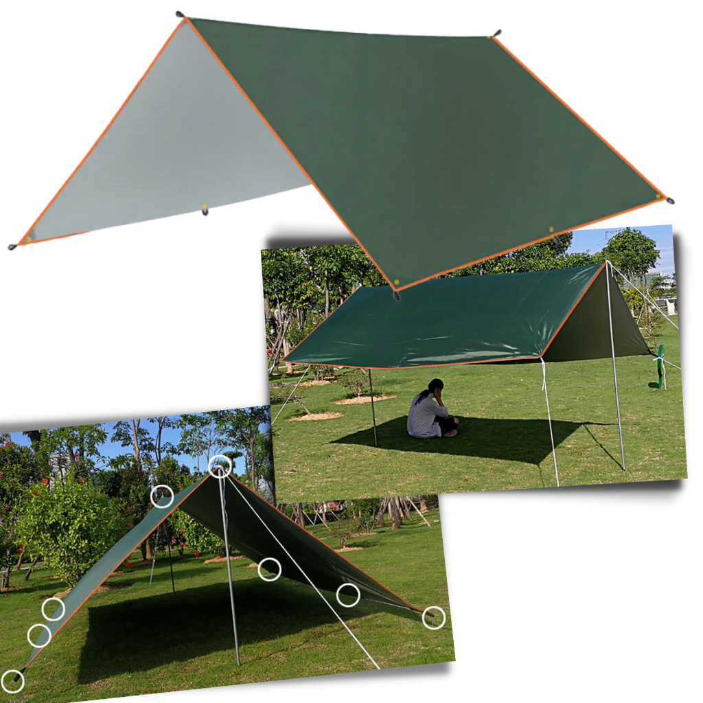 Kit de bâche de camping imperméable