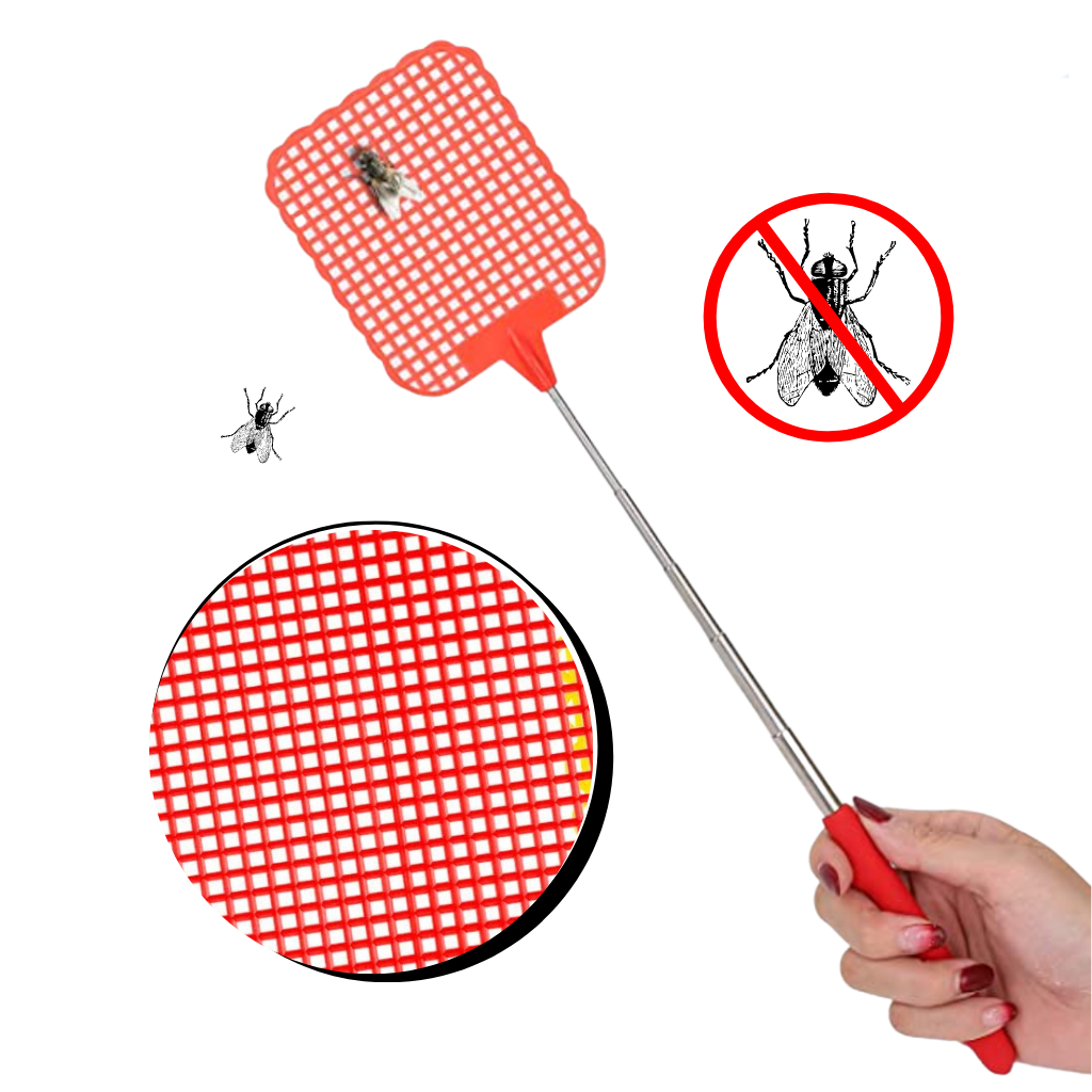 Tapette à mouche télescopique