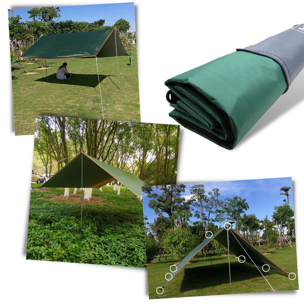 Kit de bâche de camping imperméable