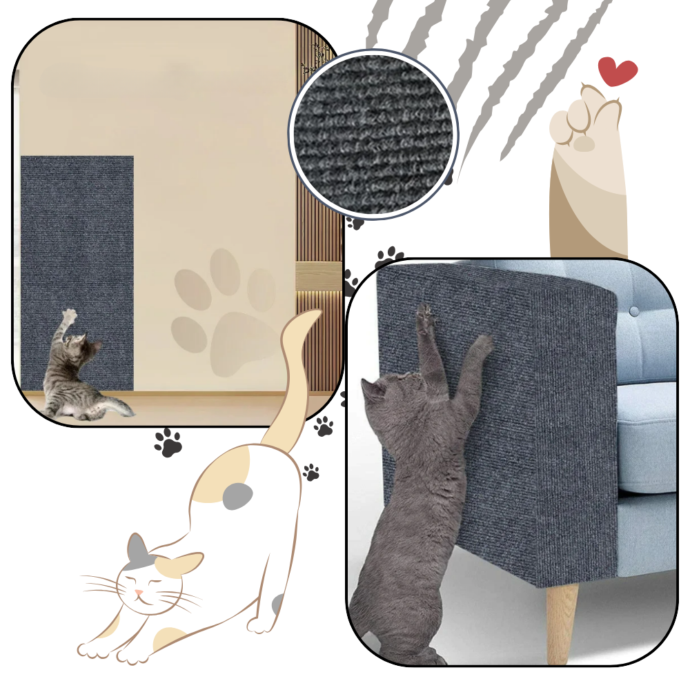 Griffoir mural adhésif pour chat