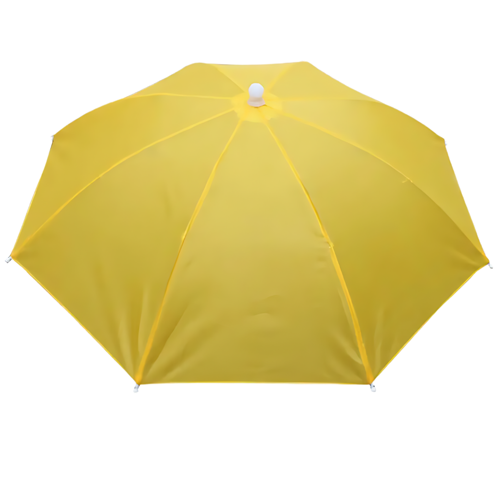 Chapeau parapluie ajustable mains libres