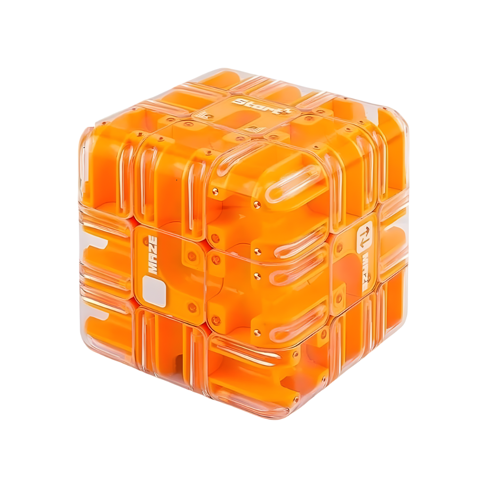 Cube labyrinthe Brain Builder puzzle 3D à bille