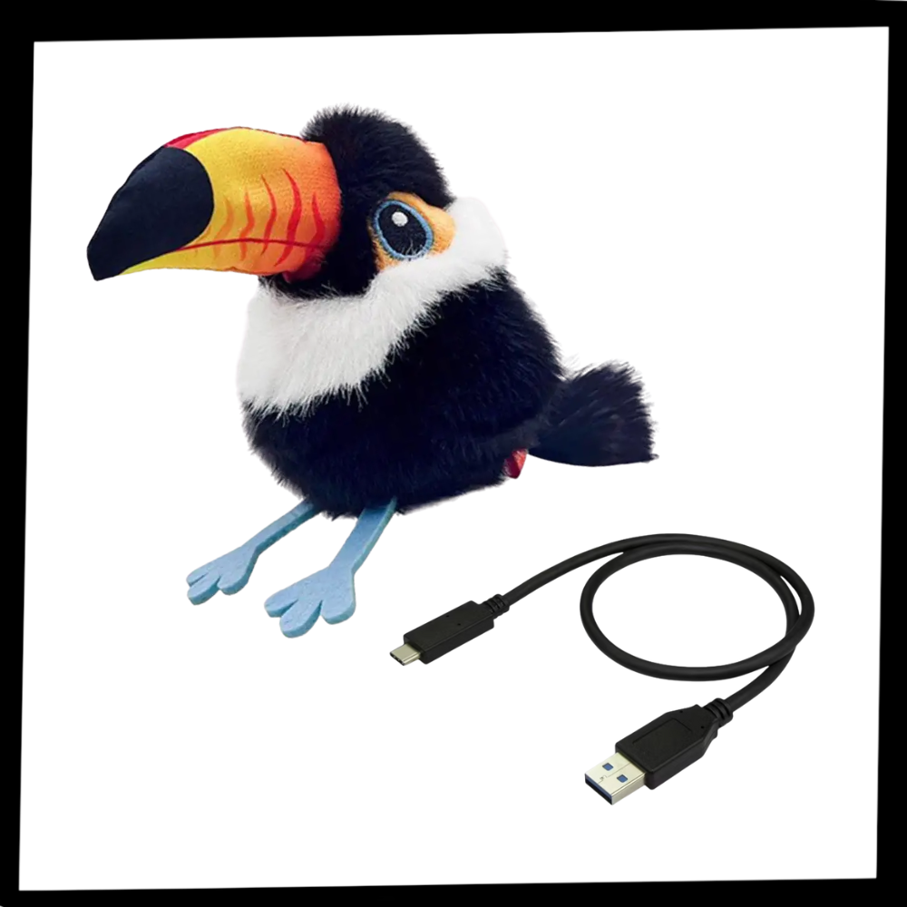 Jouet interactif oiseau pour chat