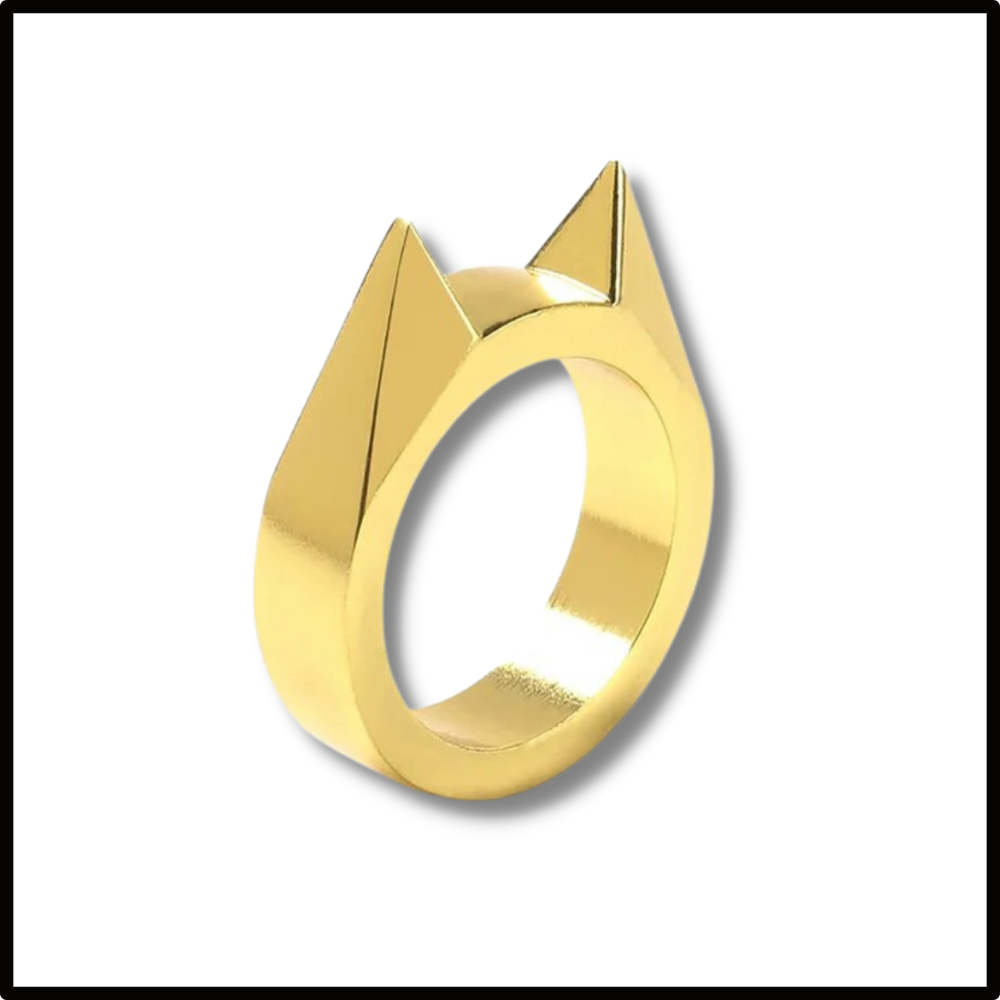 Bague d'autodéfense oreilles de chat