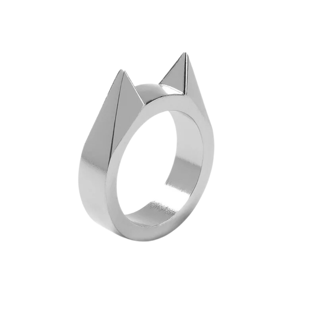 Bague d'autodéfense oreilles de chat