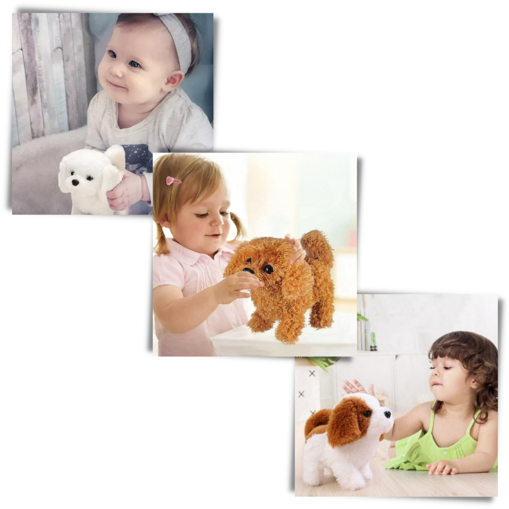 Jouet interactif chiot câlin
