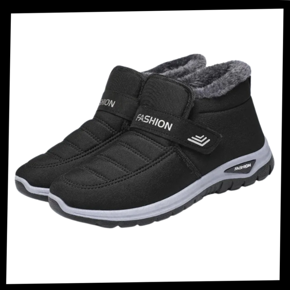Bottines d'hiver rembourrées à isolation thermique