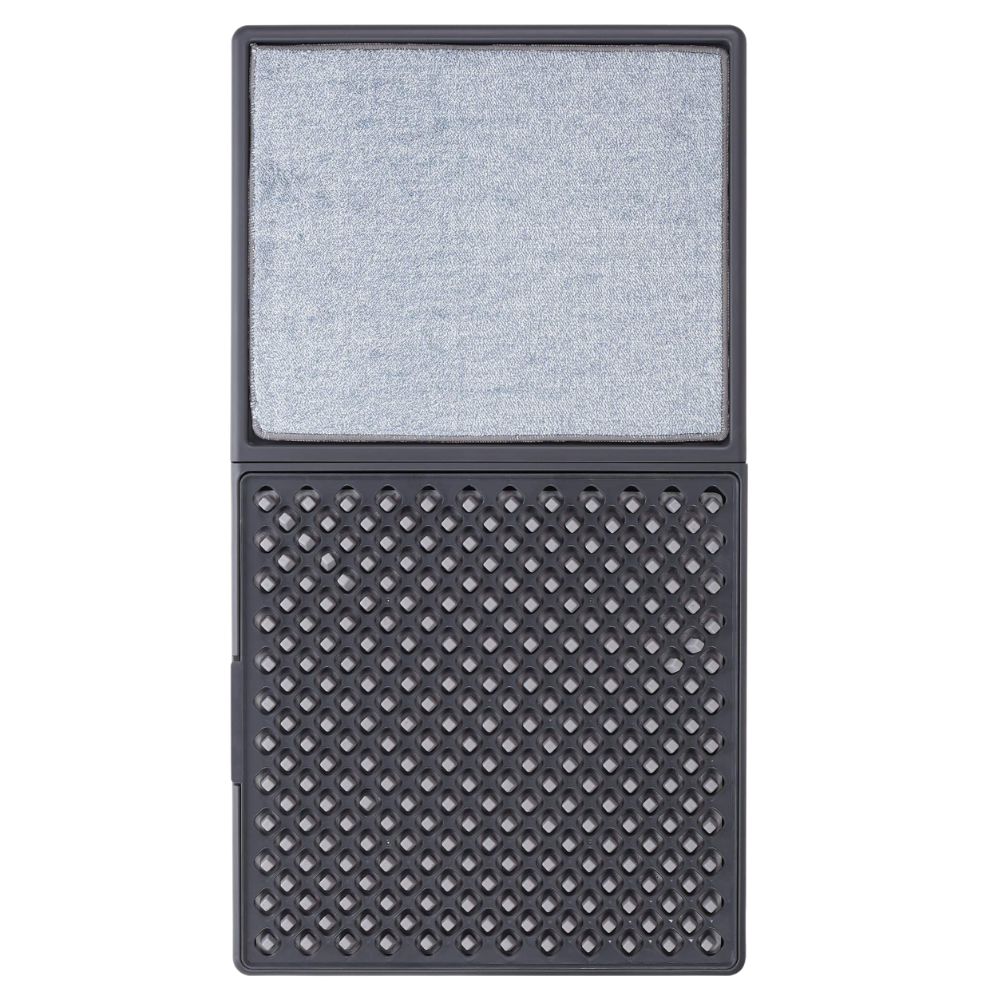 Tapis désinfectant à double zone de nettoyage