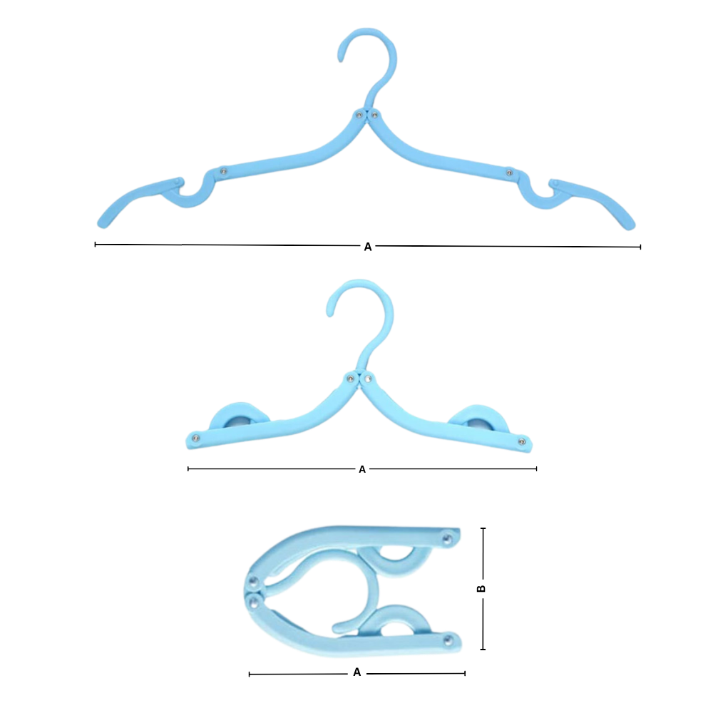 Cintres pliables double taille