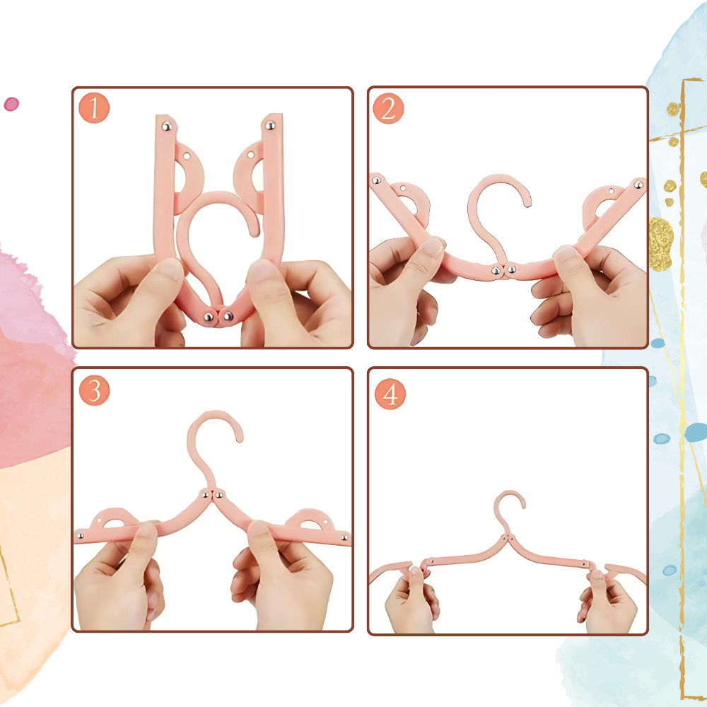 Cintres pliables double taille