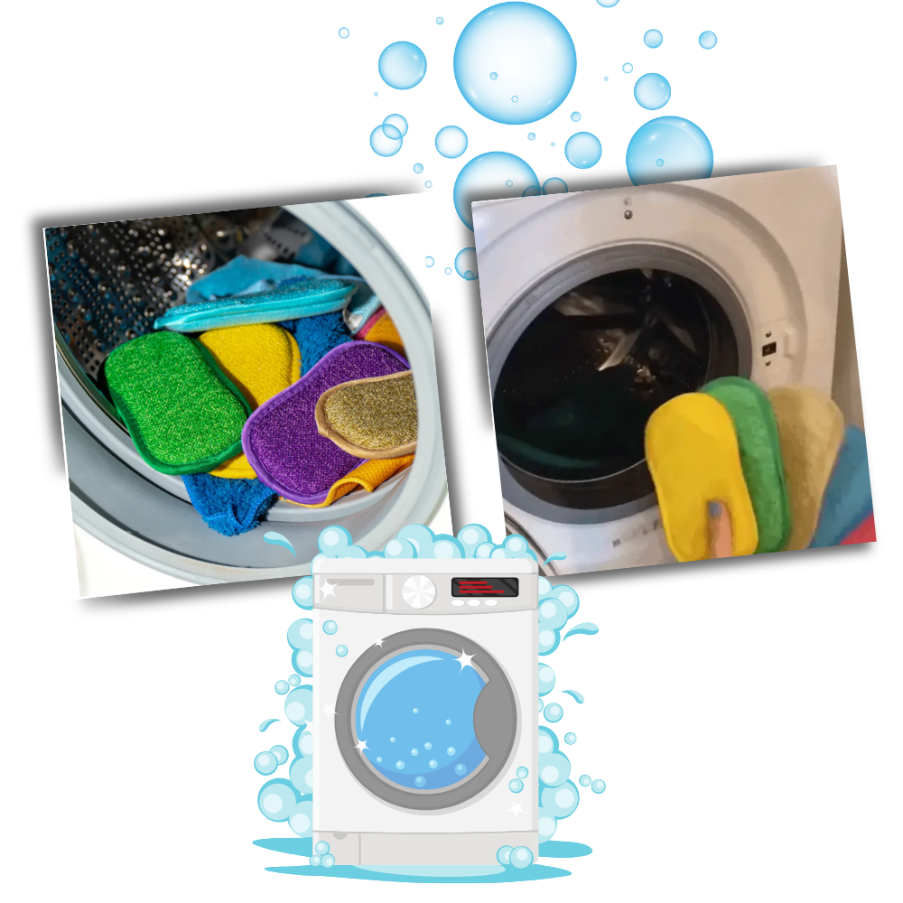 Éponge à vaisselle durable et réutilisable