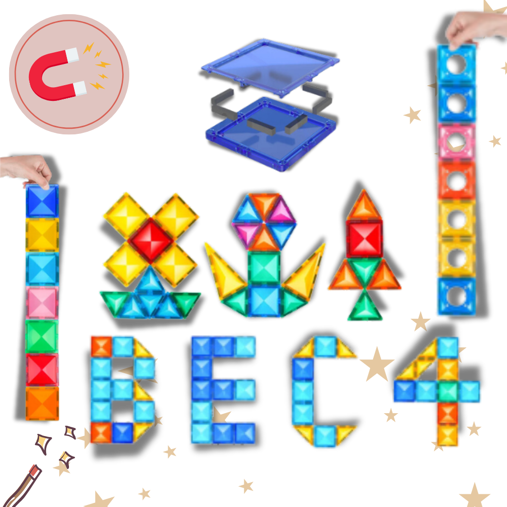 Blocs de construction magnétiques éducatifs