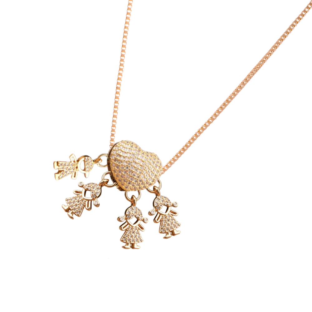 Collier élégant à breloques pour maman