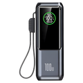 Batterie externe à recharge rapide avec câble intégré