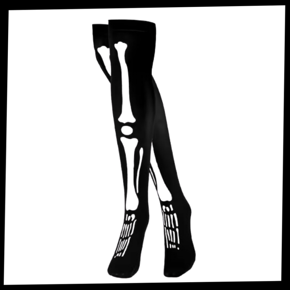 Chaussettes de compression aux motifs festifs d'Halloween