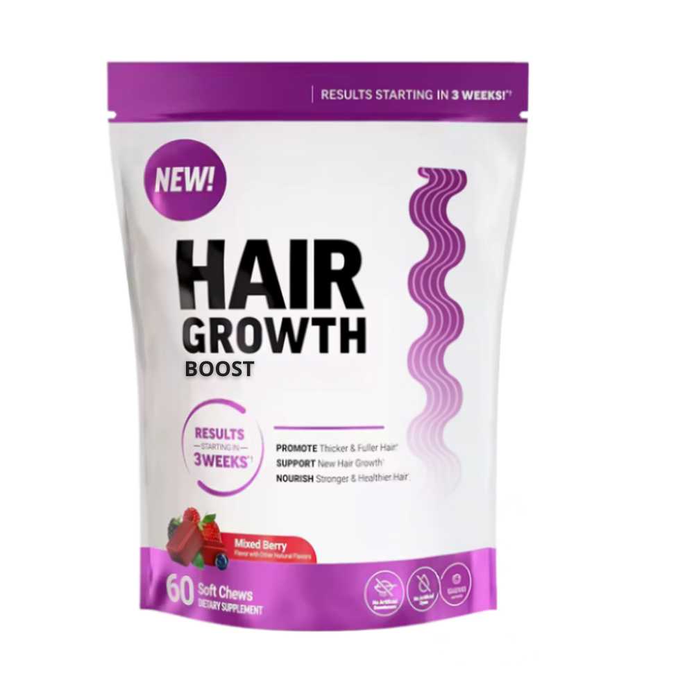Gummies fruités et enrichis à la biotine pour cheveux