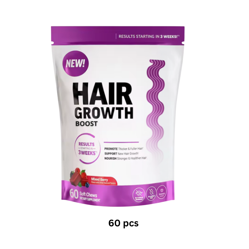 Gummies fruités et enrichis à la biotine pour cheveux