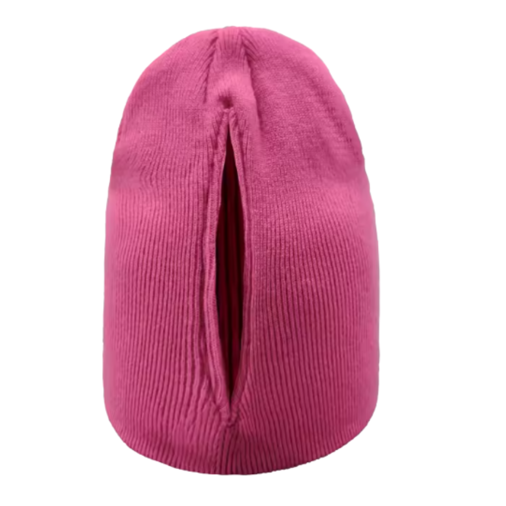 Bonnet femme ouverture magnétique pour queue de cheval