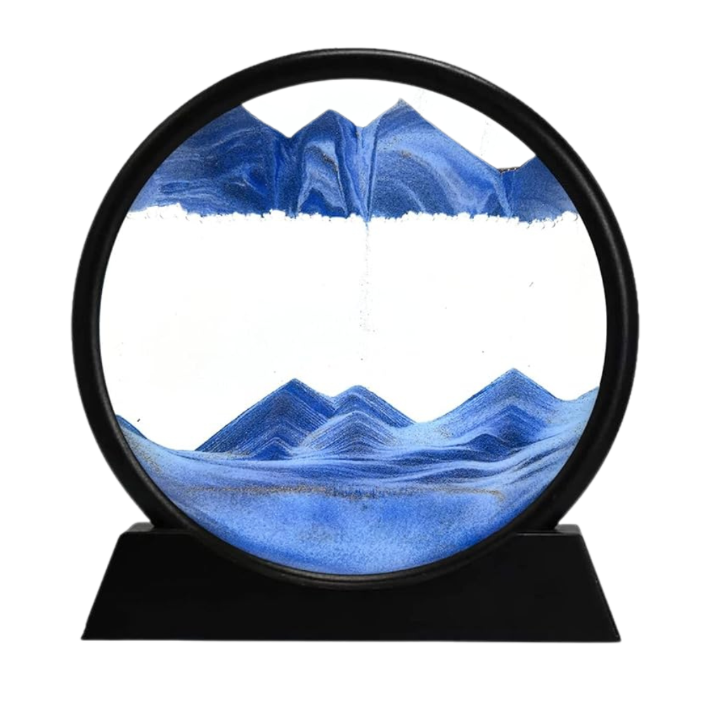 Image d'art de sable en mouvement dynamique
