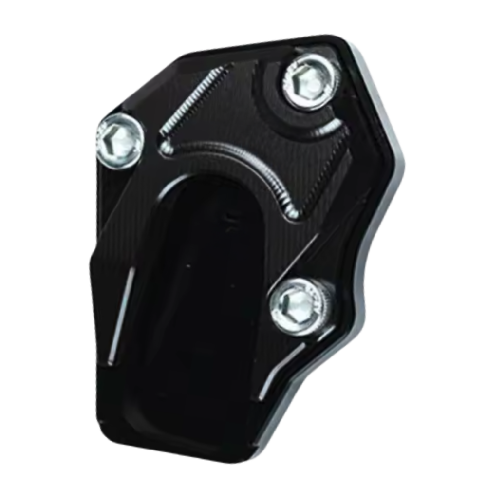 Support levier de béquille et plaque d'extension en alliage pour moto