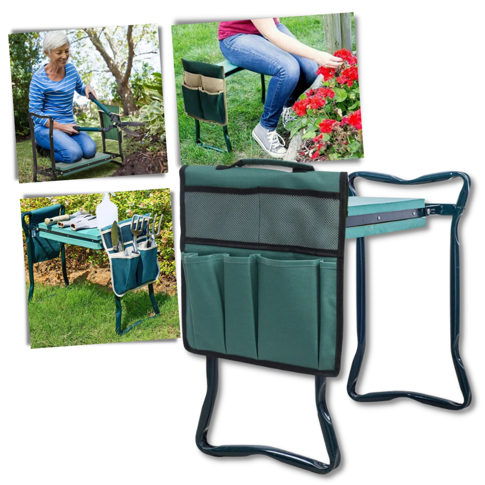 Agenouilloir polyvalent pour le jardinage