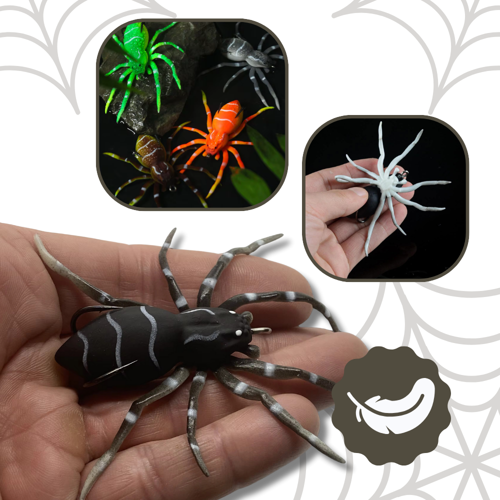 Appât de pêche en forme d'araignée à mouvements naturels