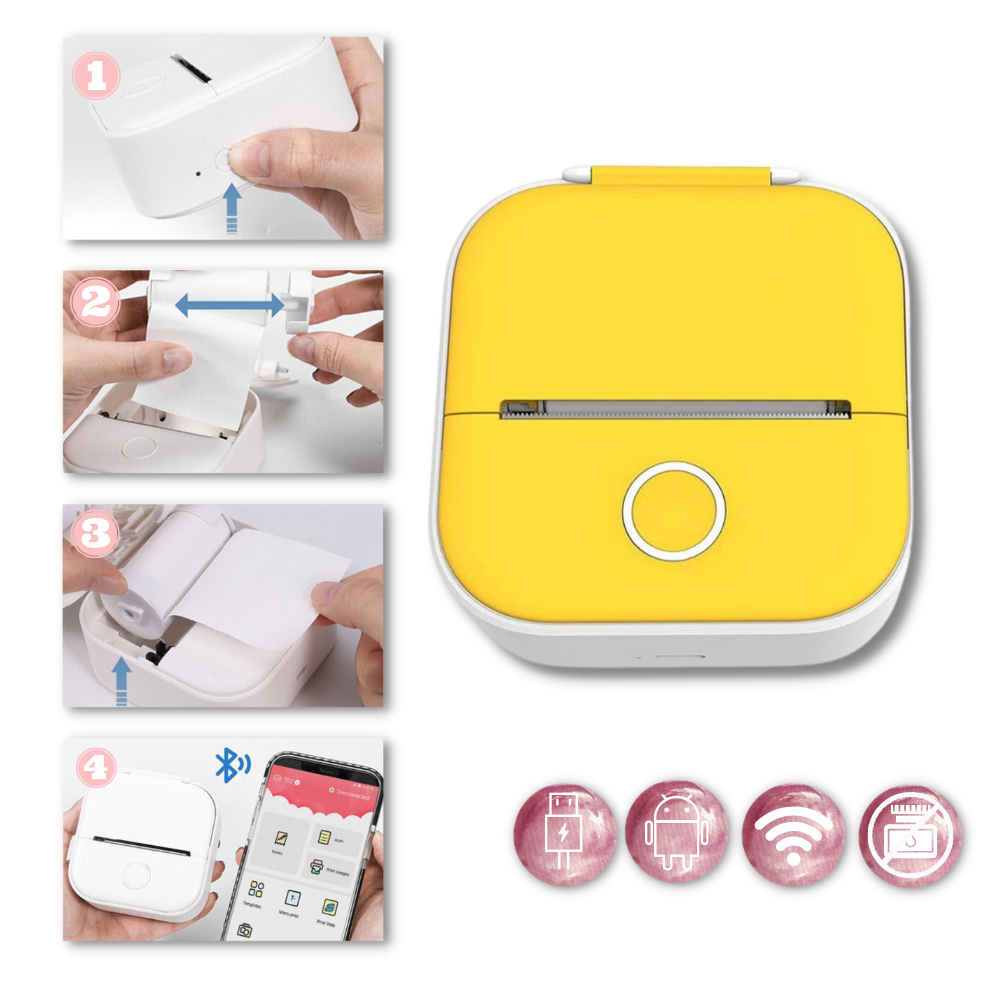 Imprimante de stickers sans encre Phomemo