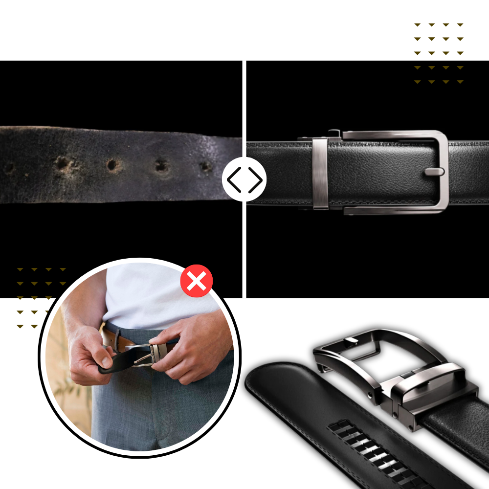 Ceinture automatique en cuir de vache