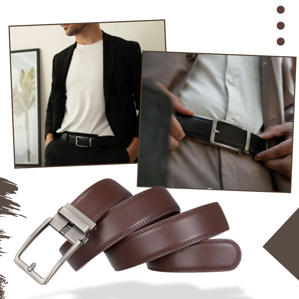Ceinture automatique en cuir de vache