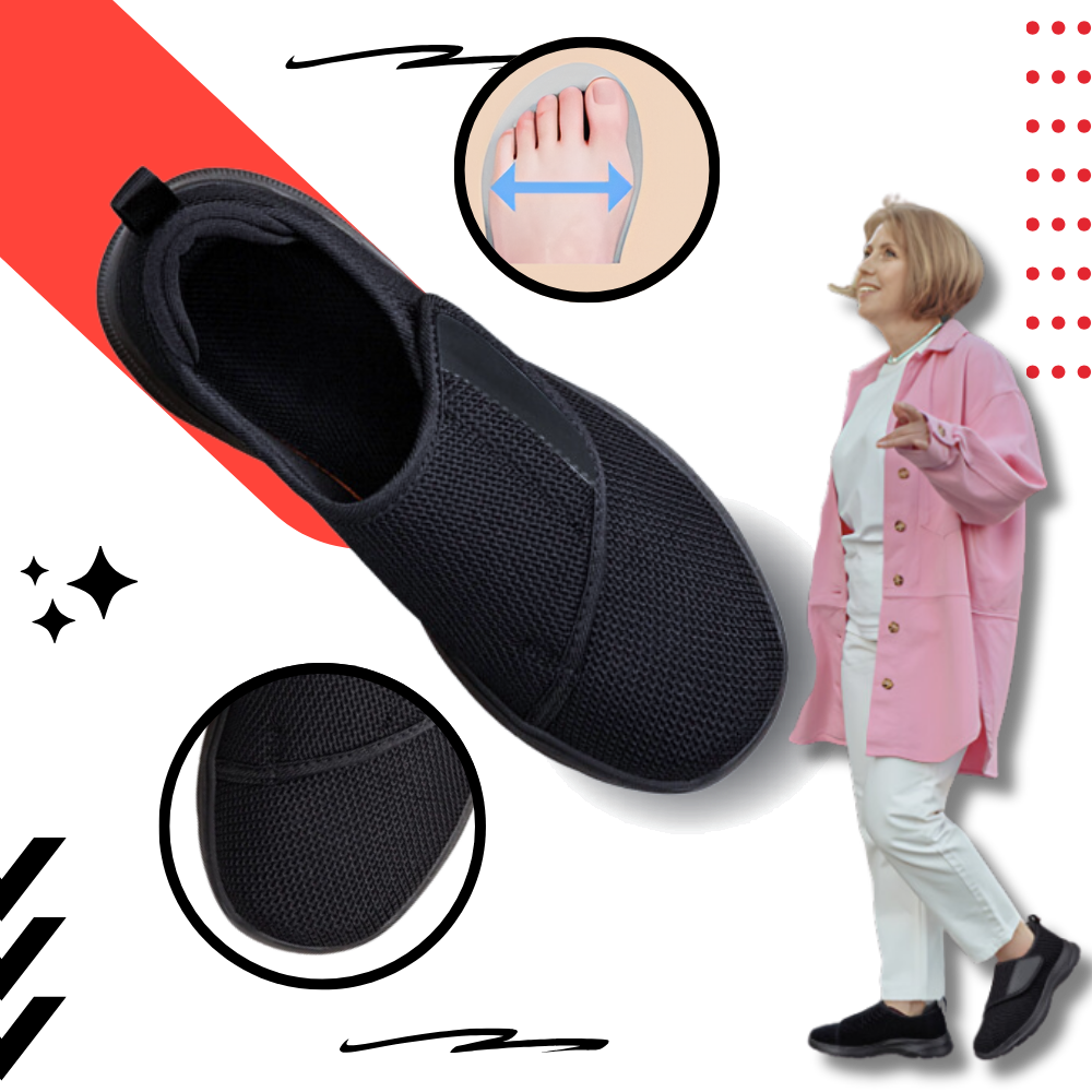 Chaussures pour pieds diabétiques à soulagement rapide du talon