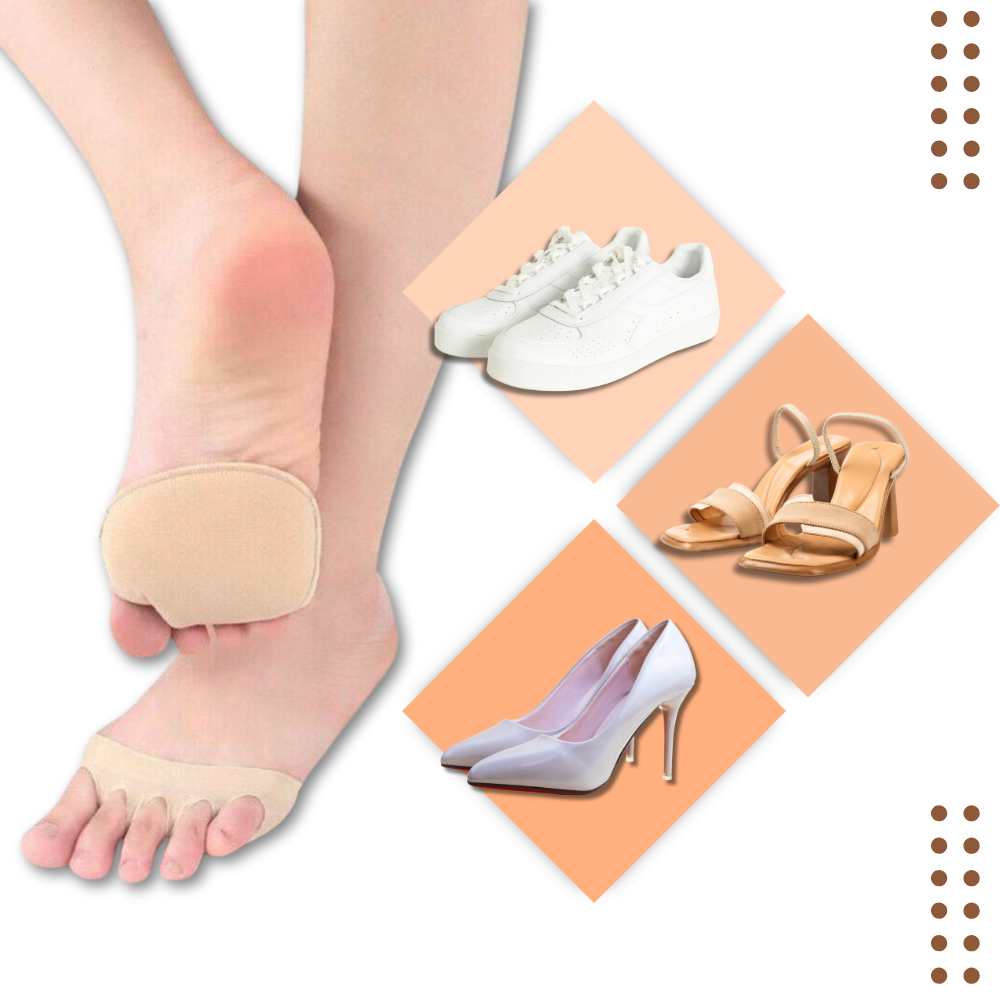 Coussinets pour pieds à absorption de chocs