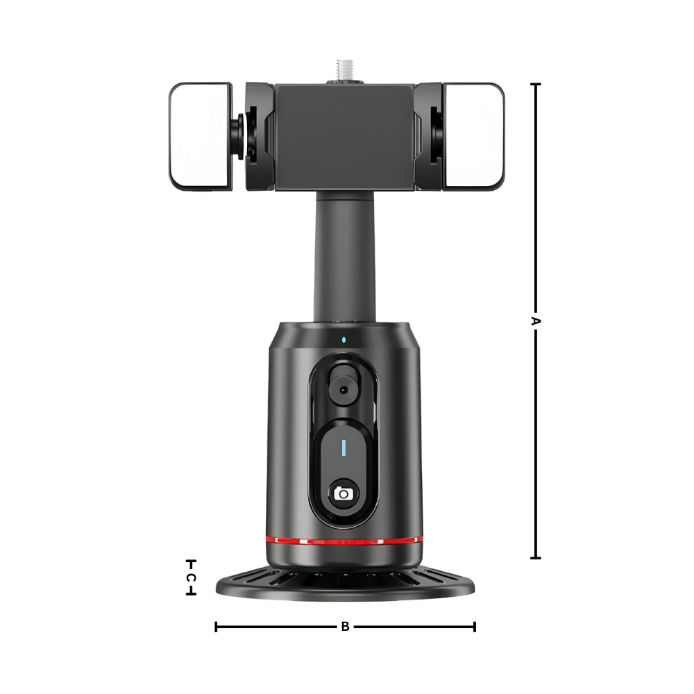 Support pour téléphone intelligent avec stabilisateur et suivi IA