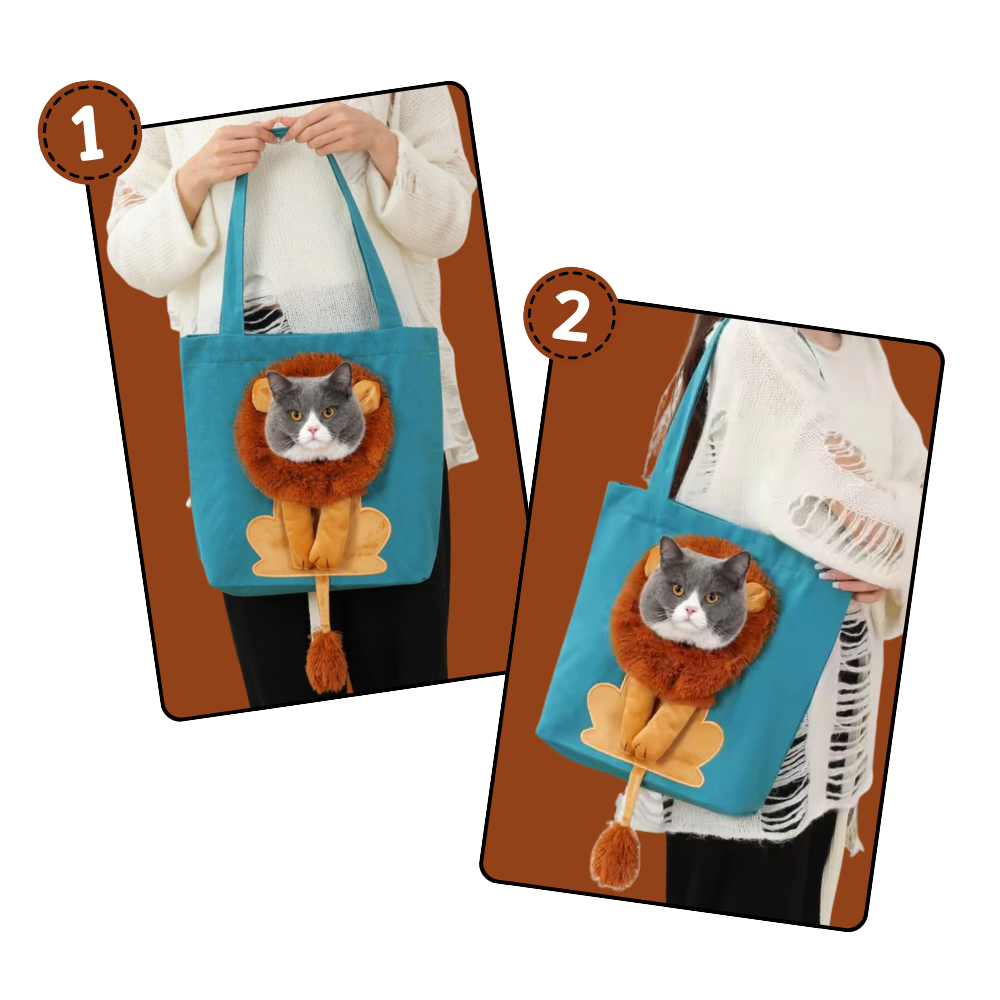 Sac pour chat Lion doux et respirant