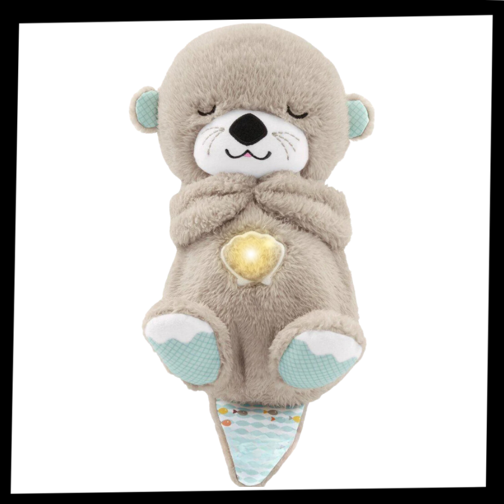 Peluche loutre apaisante sensation utérus