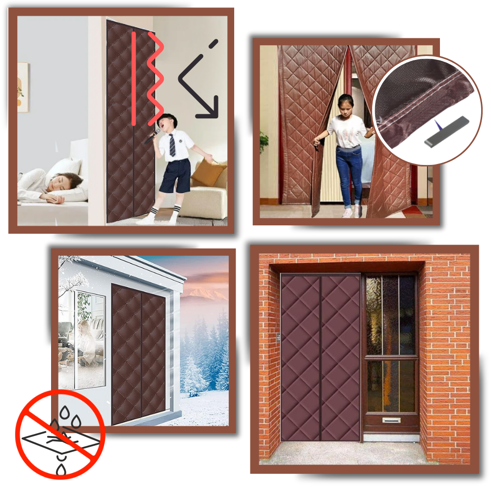 Rideau de porte élégant et thermiquement efficace