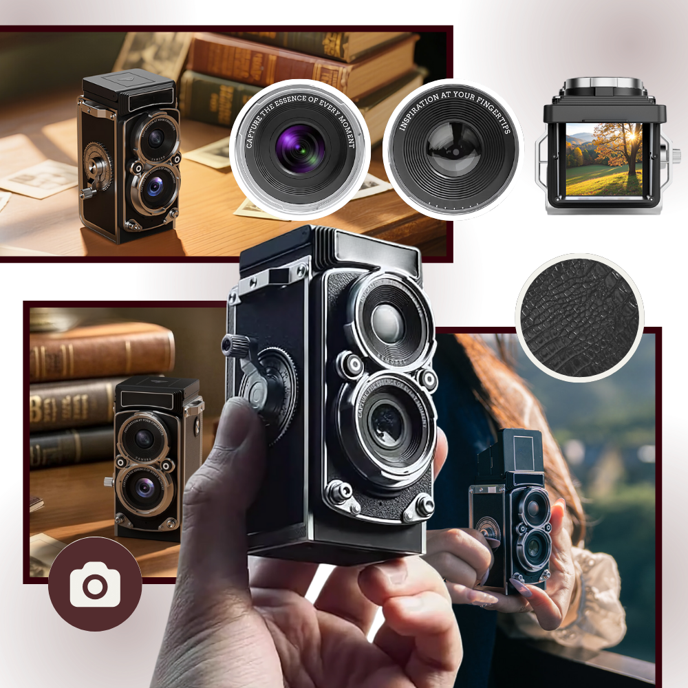 Appareil photo numérique TLR Vintage