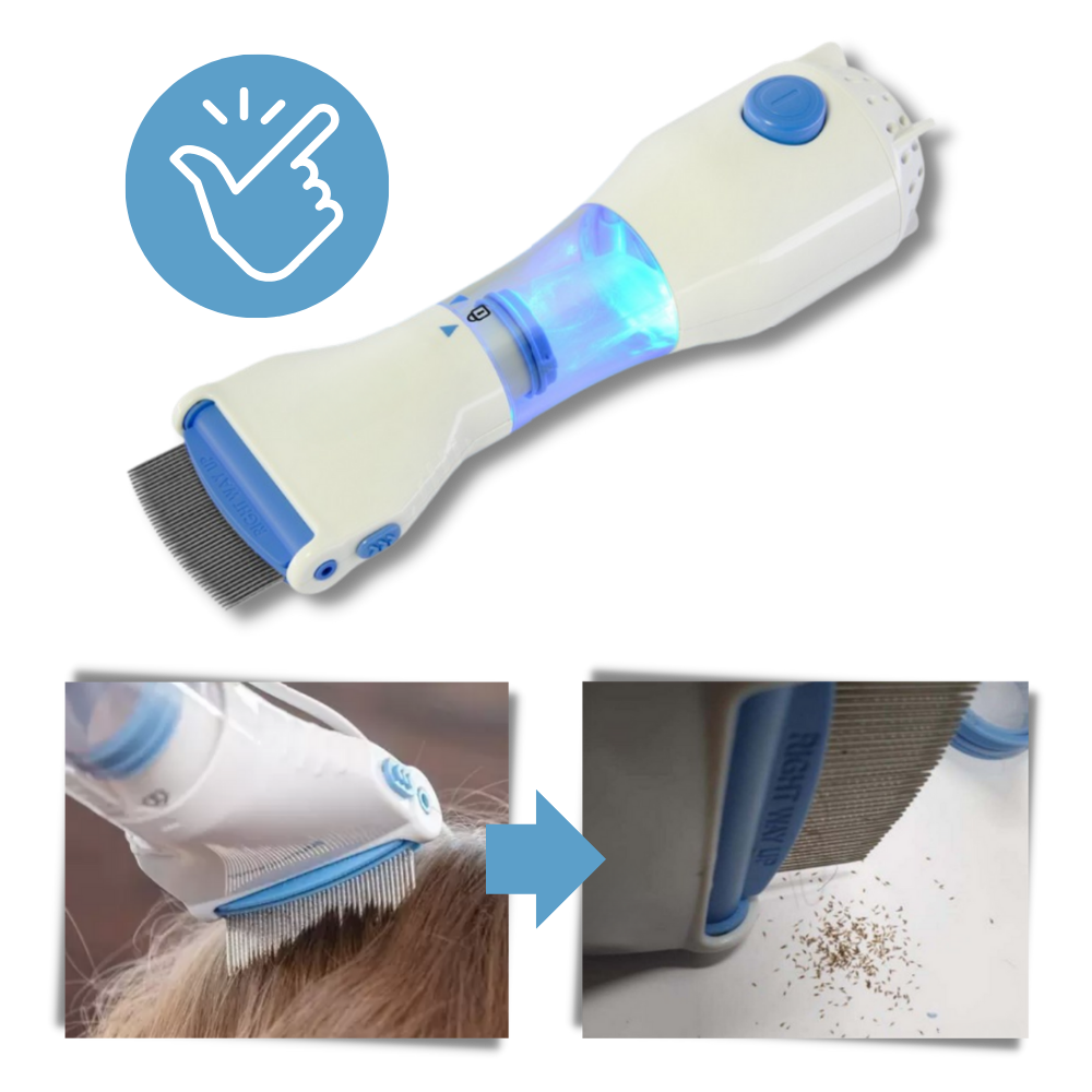Peigne anti-poux électrique universel