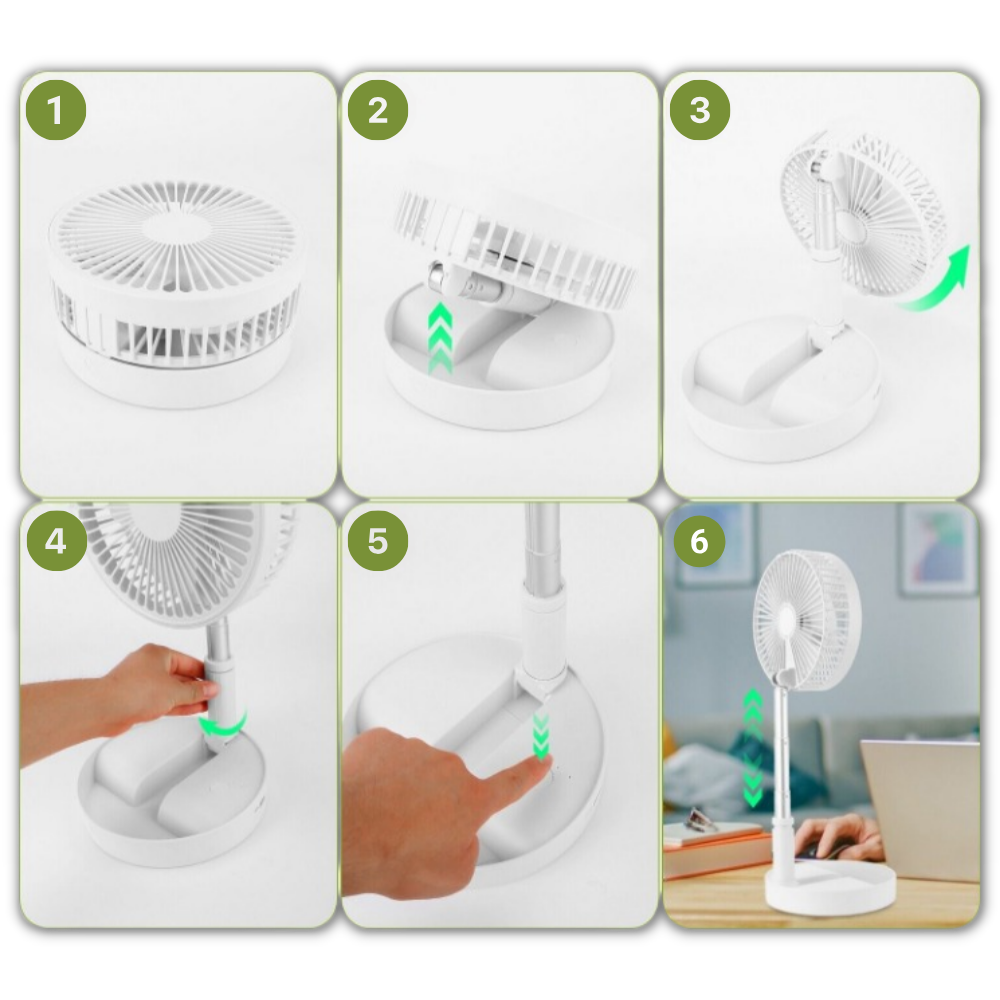 Ventilateur portable à chargement USB