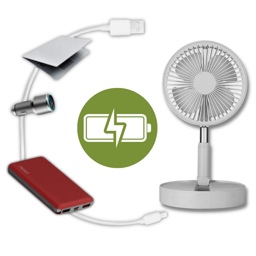 Ventilateur portable à chargement USB