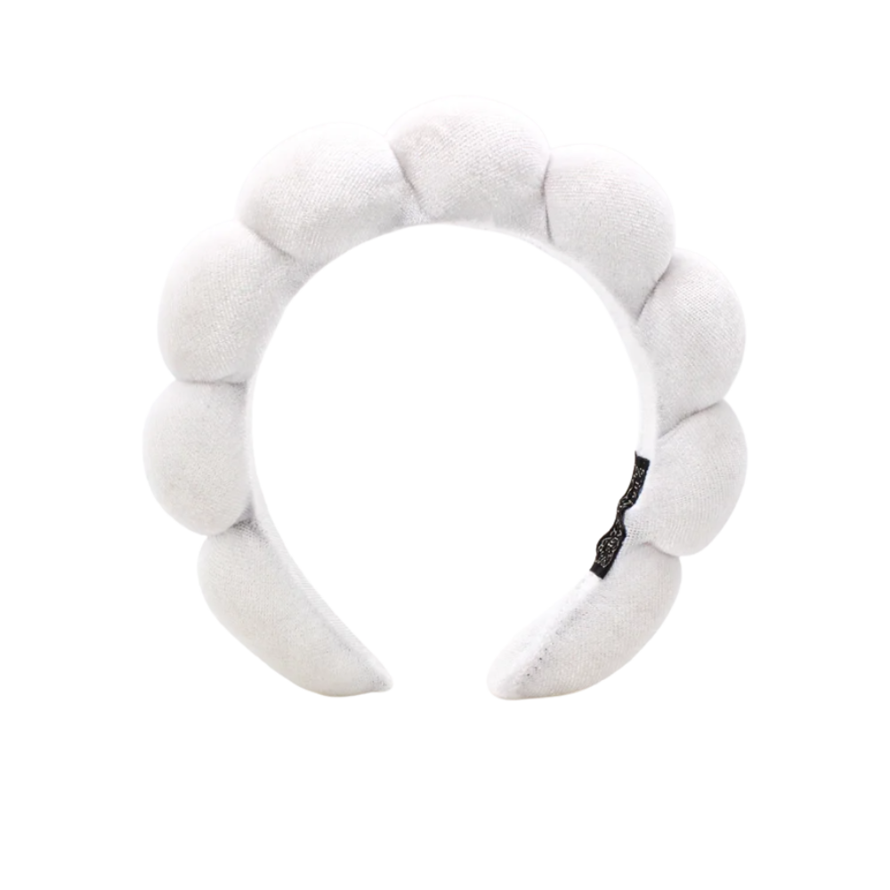 Bandeau en velours rembourré pour les soins de la peau